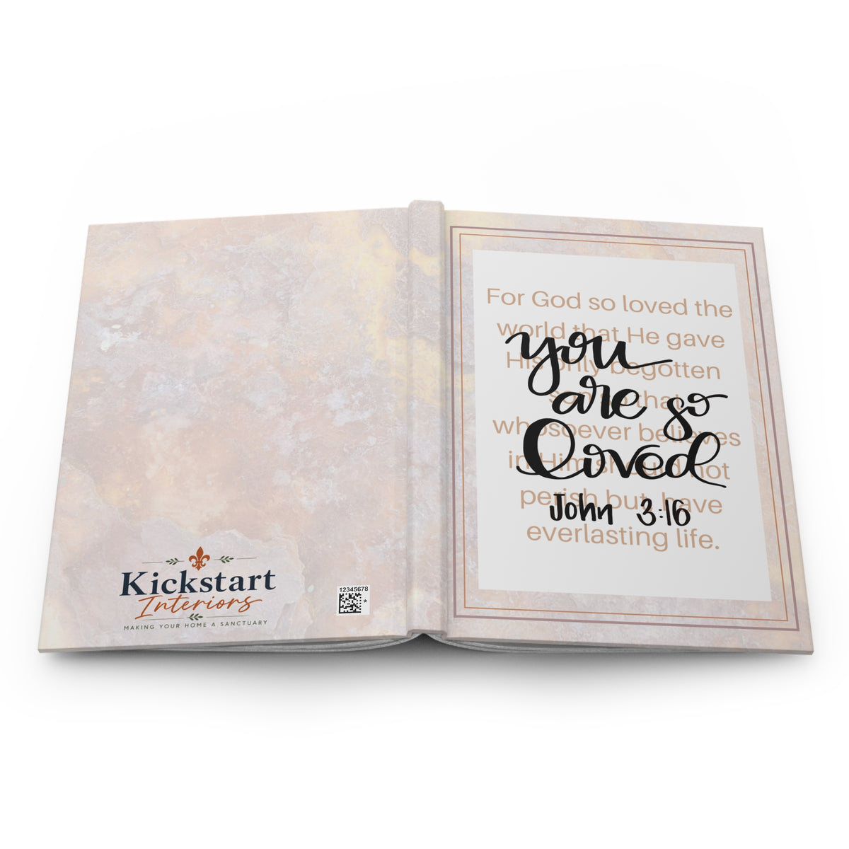 You Are Loved — John 3:16 Christian Hardcover Journal