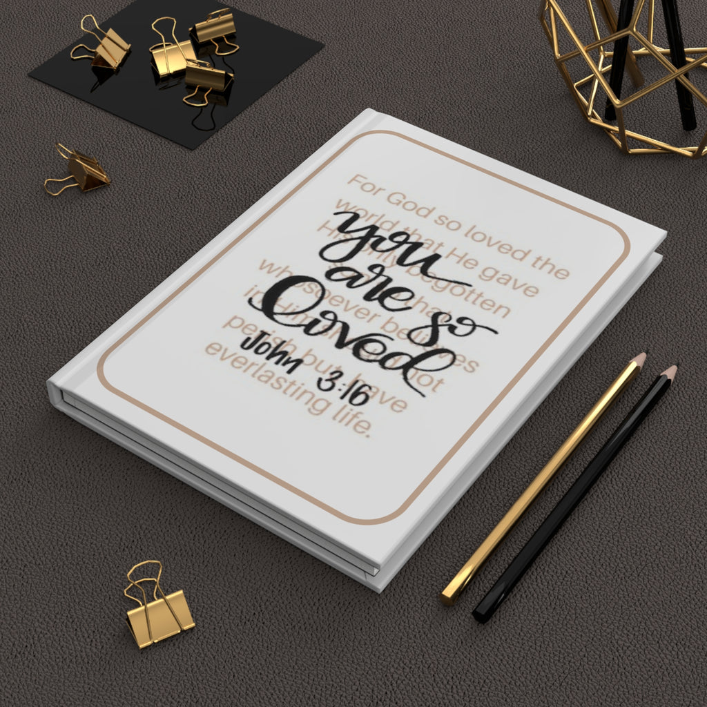 You Are Loved — John 3:16 Christian Hardcover Journal