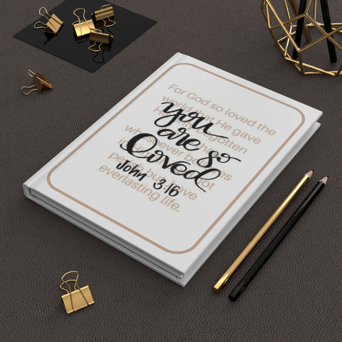 You Are Loved — John 3:16 Christian Hardcover Journal