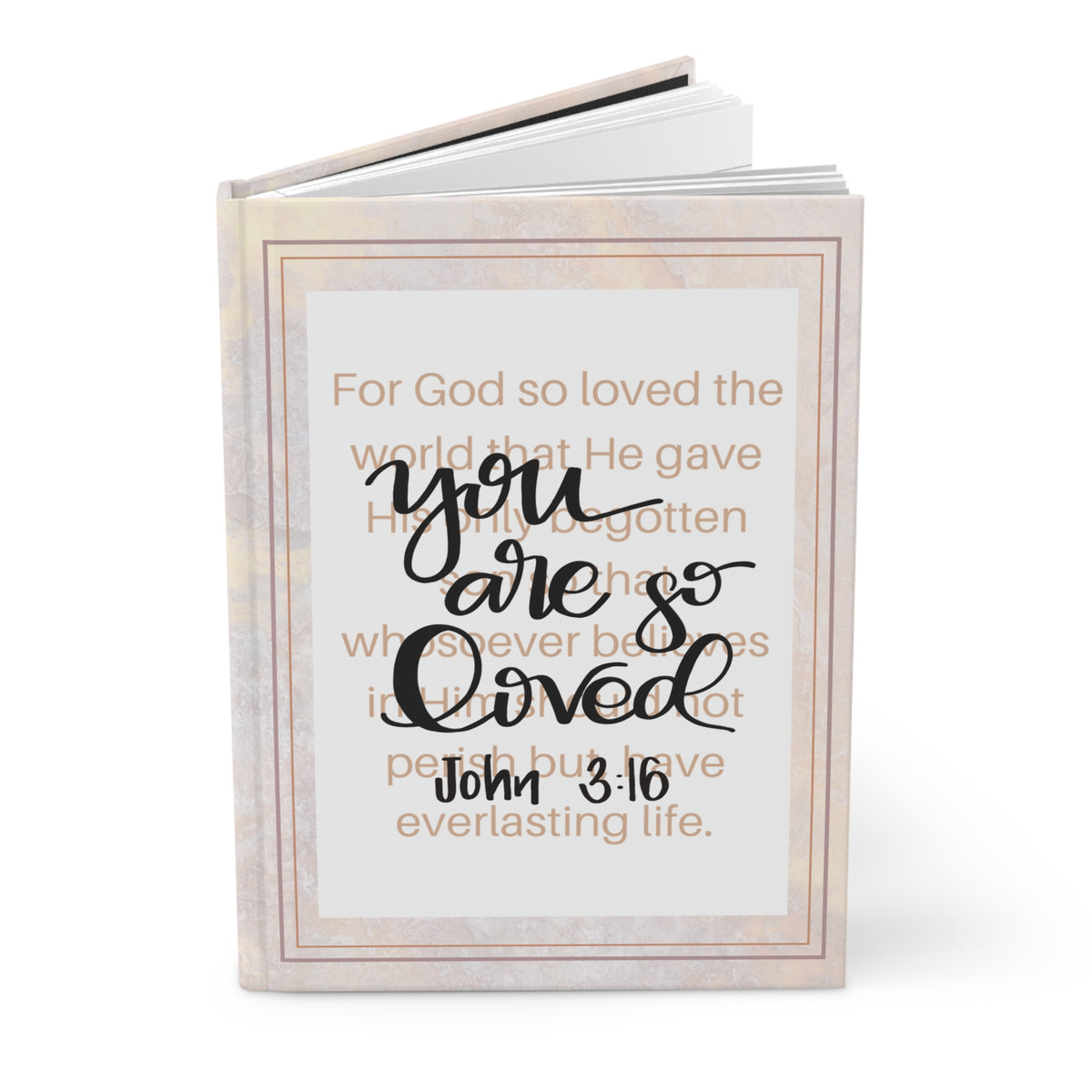 You Are Loved — John 3:16 Christian Hardcover Journal