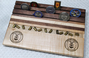 Military Challenge Coin Display Board